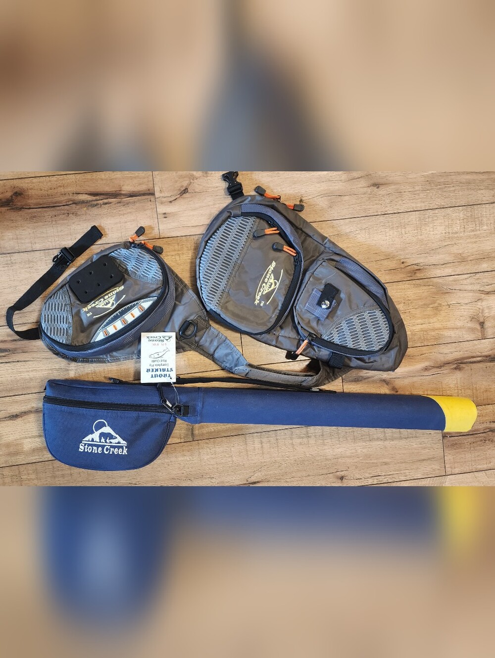 NWT Stone Creek Fly Fishing Combo And Sling Bag